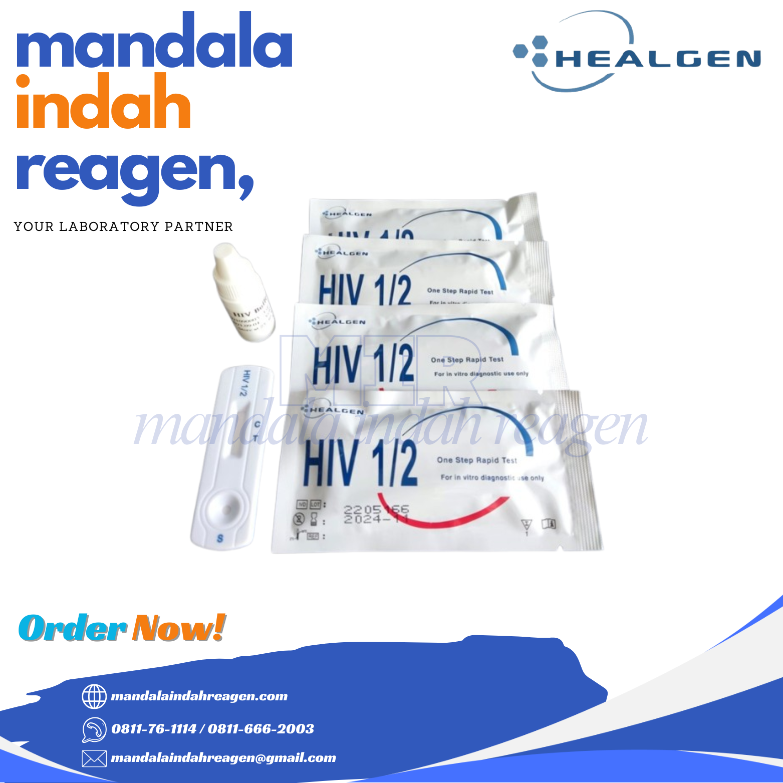 HEALGEN - HIV 1/2 One Step Rapid