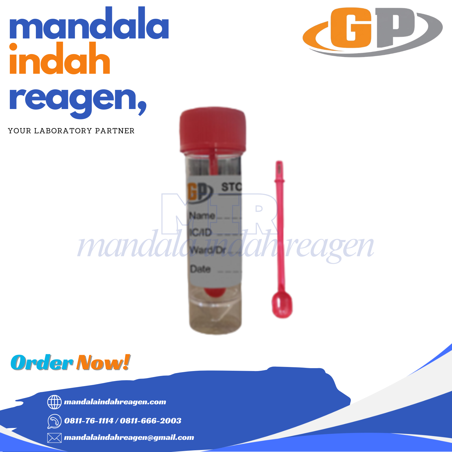 GP - Stool Container 60ml