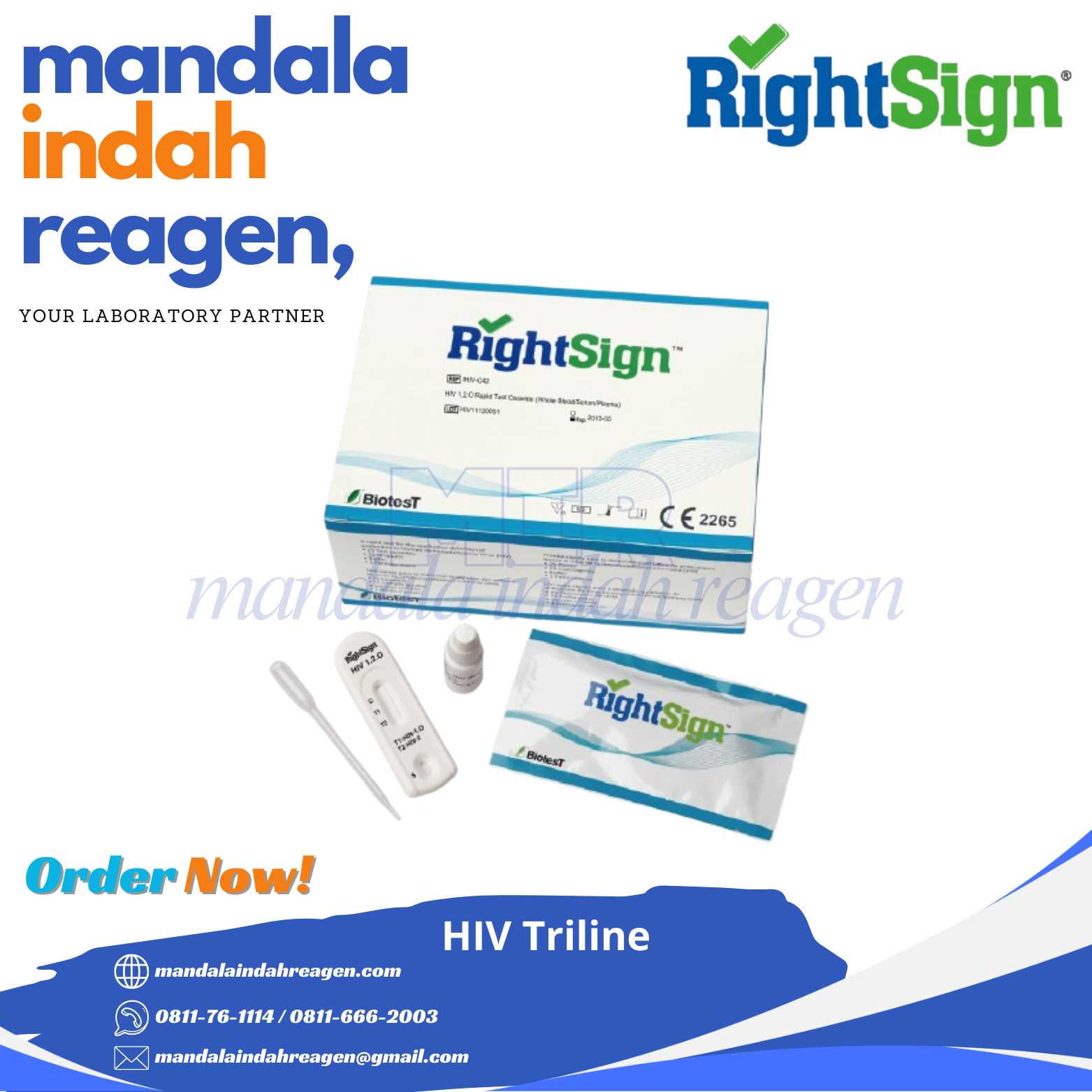 RIGHT SIGN - HIV Triline