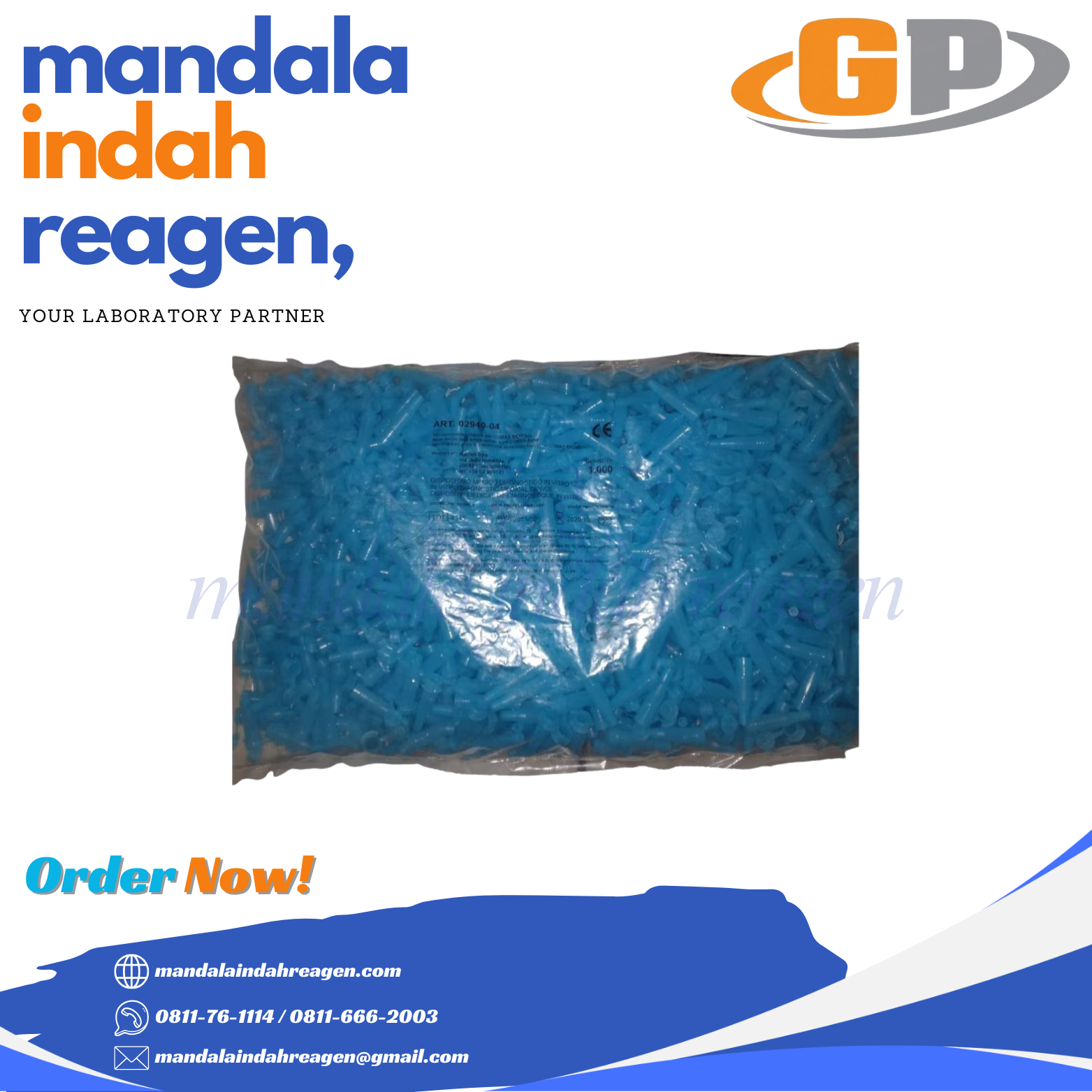 GP - Sample Cup Swiss Cobas,white and Blue tube